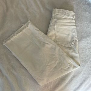 High-Waist Straight Leg White Levi’s